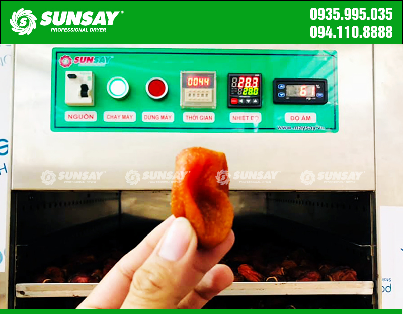 Máy sấy lạnh SUNSAY làm hồng sấy thơm ngon, dinh dưỡng