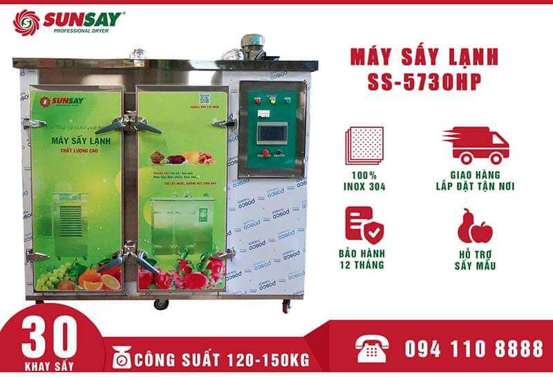 Máy sấy lạnh tinh bột nghệ có nhiều ưu điểm so với sấy thủ công