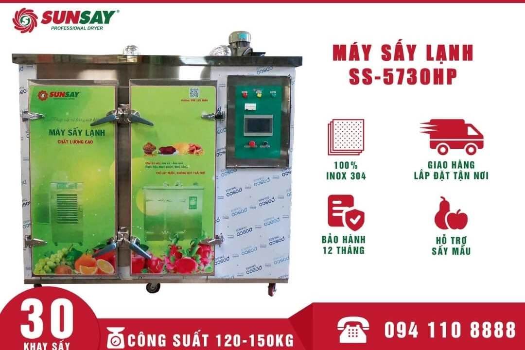 Máy sấy chuối SUNSAY có giá thành phải chăng