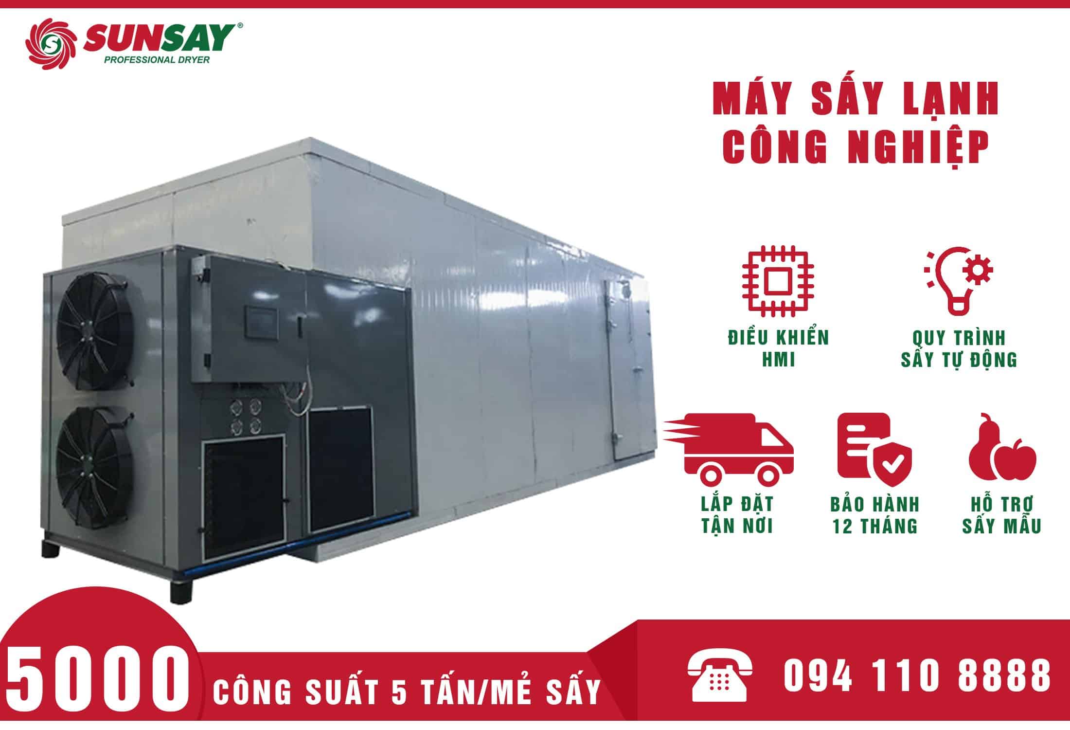 Khi sử dụng máy sấy lạnh SUNSAY cần lưu ý về nhiệt độ