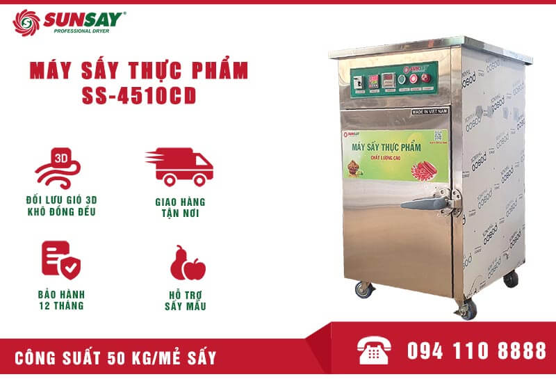 Máy sấy thực phẩm công nghiệp và máy sấy gia đình khác nhau